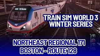 TSW3 Winter Series ❄️: Amtrak Regional 171 [Boston South - Route 128]