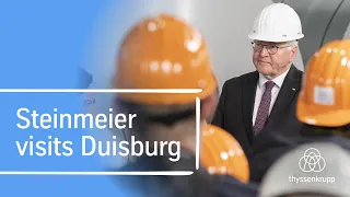 Federal President at thyssenkrupp Steel – Frank-Walter Steinmeier visits Duisburg