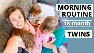 MORNING ROUTINE WITH TWINS 18 MONTH OLD | DAY IN THE LIFE MOM VLOG | TWIN MOM | SUMMER WINTER MOM