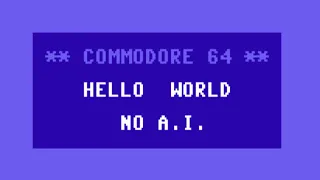 "Hello World" on Commodore 64 in Assembly Language, Machine Code