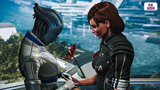 MASS EFFECT 3 LEGENDARY EDITION - Femshep and Liara - All Romance Scenes [4K 60FPS HDR PS5]