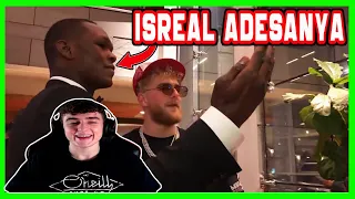 HE GOT HIS NUMBER?! REACTING TO ISRAEL ADESANYA CONGRATULATES JAKE PAUL FOR KO OF NATE ROBINSON!