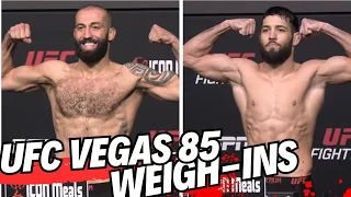 UFC Vegas 85 OFFICIAL WEIGH-INS: Dolidze vs Imavov