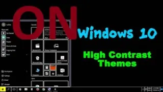 On or Off High contrast Windows 10 High Contrast Dark Theme | No Third Party this Windows 1 Tutorial