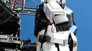 This is not CGI. This 59 feet Gundam robot takes its first steps in Japan