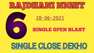 Rajdhani night 28/06/2021 single Jodi trick don't miss second toch line ( #johnnysattamatka ) 2021