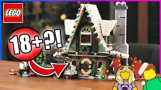 Is it really an 18+ LEGO set?!?! ELF CLUB HOUSE Review! 2020 Winter Village Set 10275