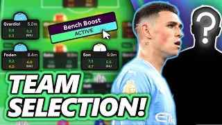 BENCH BOOST! MY GAMEWEEK 37 TEAM SELECTION! 👥  | FPL Fantasy Premier League 23/24