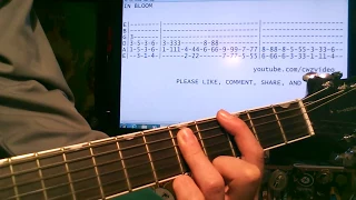 Nirvana In Bloom Guitar Riff with Tab and Chords Lesson