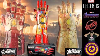 Marvel Legends Prop Replica Avenger's End Game Iron Man Nano Gauntlet Action Figure Unboxing Review