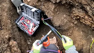 Elektrická instalace - Oprava překopnutých kabelů