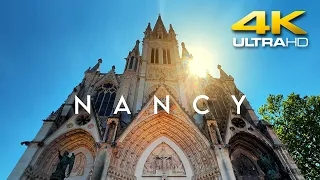 4K Ultra HD, Walk in NANCY France 🇫🇷 City Center |  Relaxing Walking Tour on a Sunny Afternoon