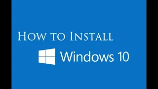 How to Install windows 10 2020