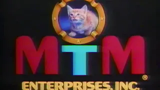 MTM Enterprises logo [QUIET!! version] / CBS ID (1990)