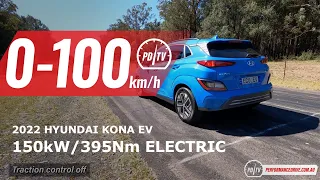 2022 Hyundai Kona Electric (EV) 0-100km/h & motor sound