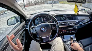 2012 BMW 5 F10 [520D 184HP] |0-100| POV Test Drive #1720 Joe Black