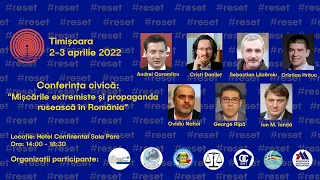 Mișcările extremiste și propaganda rusească în România, Timişoara 2-3 aprilie 2022