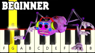 DJ Music Man Theme - FNAF Security Breach - Very Easy Piano tutorial