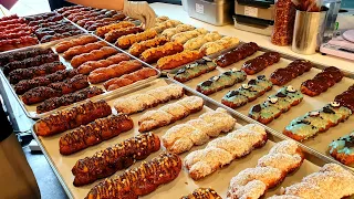 Not fried in oil~! Amazing twisted donuts in 12 flavors - Korean street food