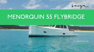 Luxury Afloat: Take a tour of the Sasga Menorquin 55 Flybridge Yacht in Barcelona