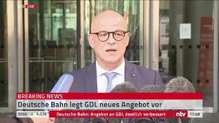 LIVE: Statement der Deutschen Bahn zum GDL-Streik