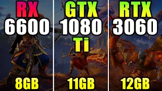 RX 6600 vs GTX 1080 Ti vs RTX 3060 - How Much Performance Difference in 2023?