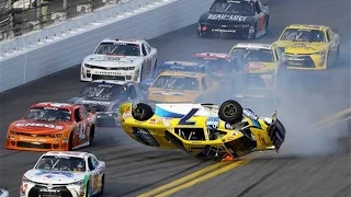 Nascar - Daytona Speedweeks 2015 - Crash Compilation (Original Sound - No Music)