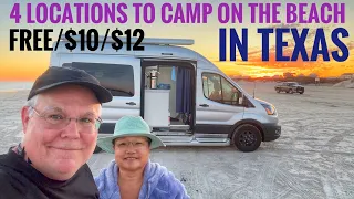 CAMPING ON THE BEACH IN TEXAS AT 4 LOCATIONS / SHARING OUR GOOD AND BAD EXPERIENCES.