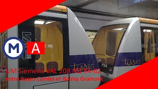 Métro de Toulouse - UM Siemens VAL 208 NG 54-62 entre Basso Cambo et Balma Gramont (Ft. RAMESXXL)