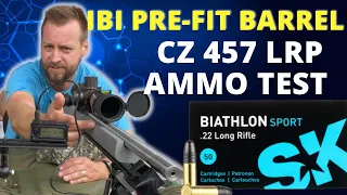 CZ 457 LRP IBI barrel Ammo Test - SK Biathlon Sport