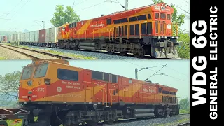 GE WDG6G - Classic RAW CHUGGING by India's Most Powerful Diesel Locomotive || 6000hp GeVo ES57ACi