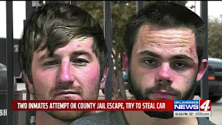 2 Oklahoma County Jail inmates charged with trying to escape, steal vehicle