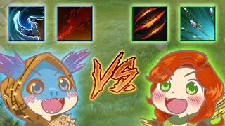 Bloody Train Build Slark playing VS Imba Windranger | Dota 2 Ability Draft