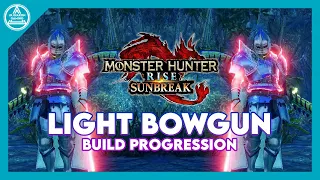 【MHR: Sunbreak】Light Bowgun Build Progression From Low Rank to Master Rank