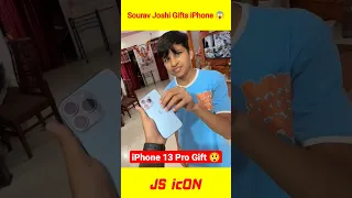 Sourav Joshi Gifts For Piyush 🎁 iPhone 13 Pro 😱 | @souravjoshivlogs7028 Facts #shorts #short #viral