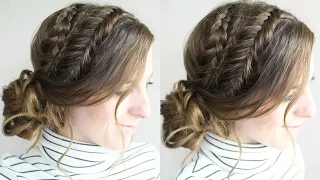 Messy Braided Bun Hairstyle | Everyday Hairstyles | Braidsandstyles12