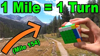 I solved this 5x5, 1 turn per MILE (on foot!)