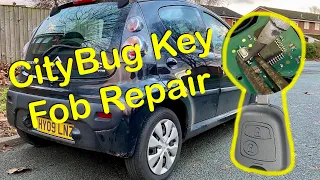 Citroen C1 Key Fob Repair DIY / Key Outer Case + Button Replacement (CityBug/Aygo/Peugeot 107)