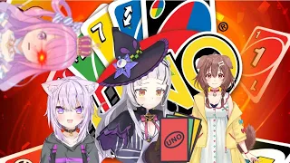 [Hololive] UNO - Okayu, Korone, Shion and...Luna?