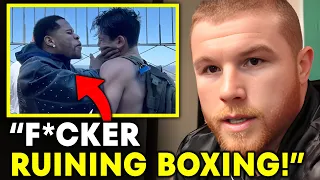 ANGRY Canelo Alvarez REACTS On Devin Haney Put Hands & Slapped Ryan Garcia PUBLICKLY