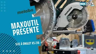 Présentation de la scie à onglets Metabo KS 216