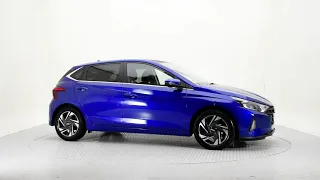 Hyundai i20 Deluxe Plus Launch Intense Blue