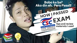 HOW I PASSED THE CIVIL SERVICE EXAM PH - Tips and Review Material I used (CSC EXAM 2020)