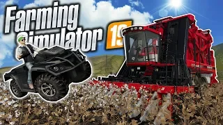 BAD FARMERS RACE ATVs & FARM COTTON! - Farming Simulator 19 Multiplayer Mod Gameplay
