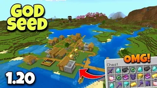 🔥God Seed For Minecraft 1.20 Bedrock Pocket edition || Seed Minecraft 1.20🔥