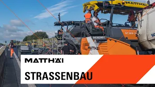 Straßenbau bei MATTHÄI | Fahrbahnerneuerung A39