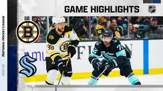 Bruins @ Kraken 2/24 l NHL Highlights 2022