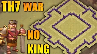 BEST TOWN HALL 7 (TH7) WAR BASE WITHOUT BARBARIAN KING 2017 ♦ ANTI DRAGON & GIANT || CLASH OF CLANS