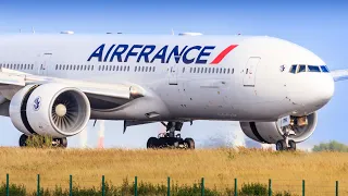 40 Early Morning LANDINGS at Paris CDG Airport - A330 A350 A319 777 787 - Plane Spotting