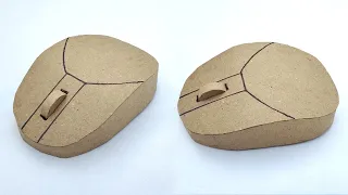 How to make mouse with cardboard | Make a Computer Mouse from cardboard